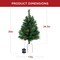 Best Choice Products Set of 2 24.5in Outdoor Pathway Christmas Trees Decor w/ LED Lights